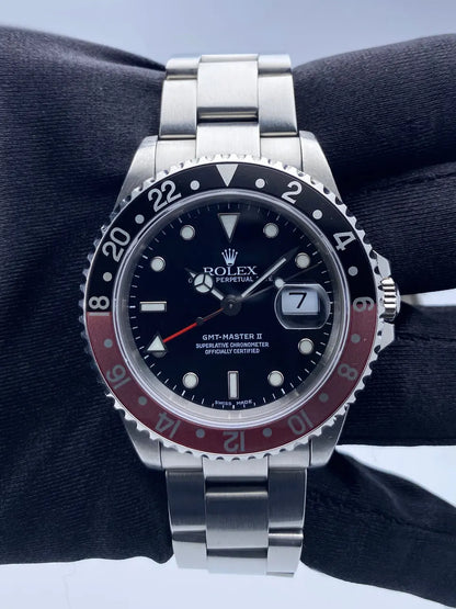 stainless Rolex Coke Bezel GMT-Master II - Hình 3