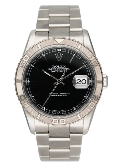 oyster Rolex Datejust Black Dial Steel