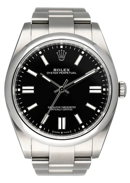 Rolex Black Dial Steel oyster