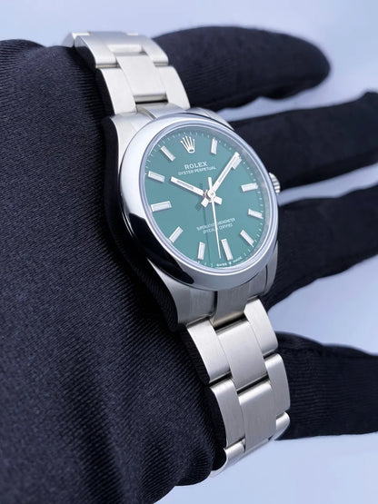 Rolex Green Dial Oyster Perpetual - Hình 4