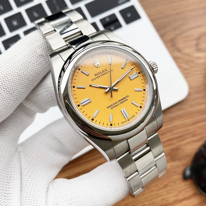 Rolex Oyster Perpetual Yellow Dial - Hình 3
