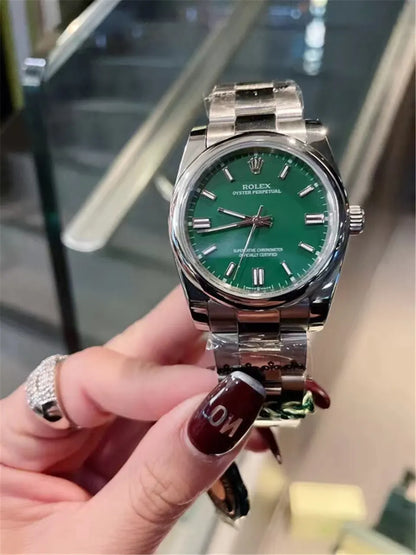 Rolex Oyster Perpetual Green Dial - Hình 4