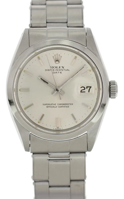 Rolex Silver Dial Date oyster