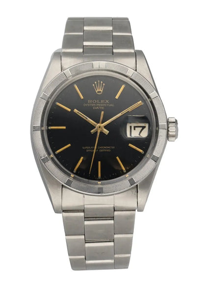 oyster Rolex Black Dial Steel