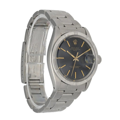 oyster Rolex Black Dial Steel - Hình 3