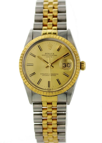 Rolex Oyster Perpetual Date Two-Tone Gold Dial - Hình 2