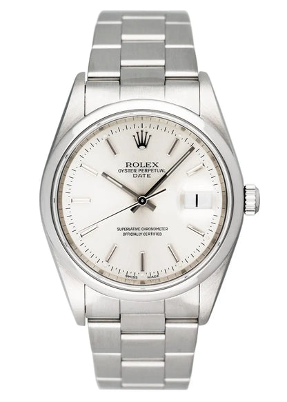 oyster Rolex Silver Dial Stainless Steel