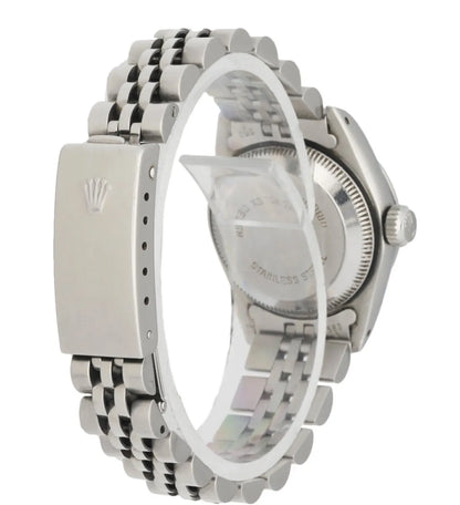 Rolex Black Dial Steel Bracelet - Hình 4