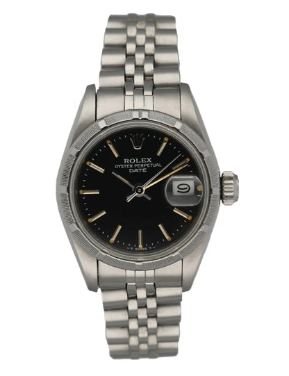 Rolex Black Dial Steel Bracelet
