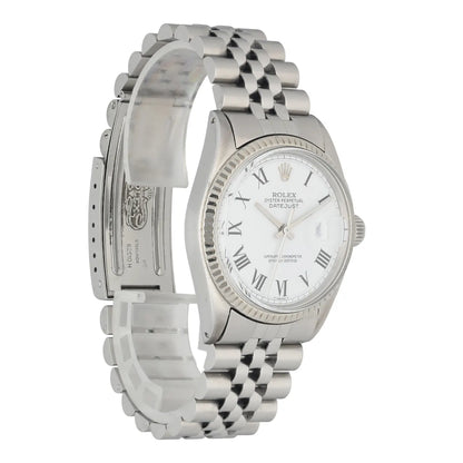 Rolex Datejust White Roman Dial stainless - Hình 2