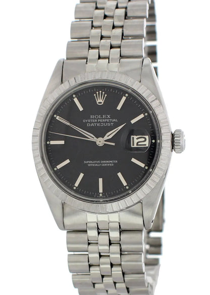 Rolex Datejust Black Dial Steel