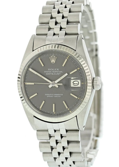 stainless steel Rolex Datejust Gray Dial