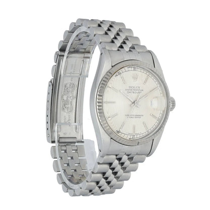 jubilee Rolex Datejust Silver Linen Dial - Hình 3