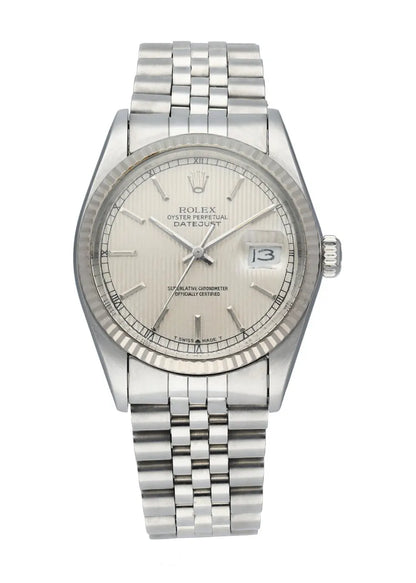 stainless steel Rolex Datejust Silver Dial