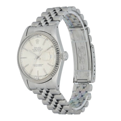 jubilee Rolex Datejust Silver Linen Dial - Hình 2