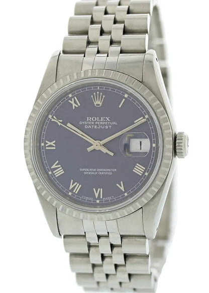 Rolex Datejust Blue Roman Dial stainless