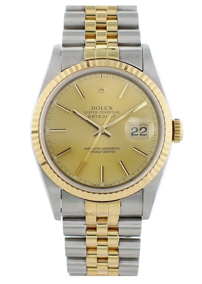 Rolex Two-Tone Gold Datejust - Hình 5