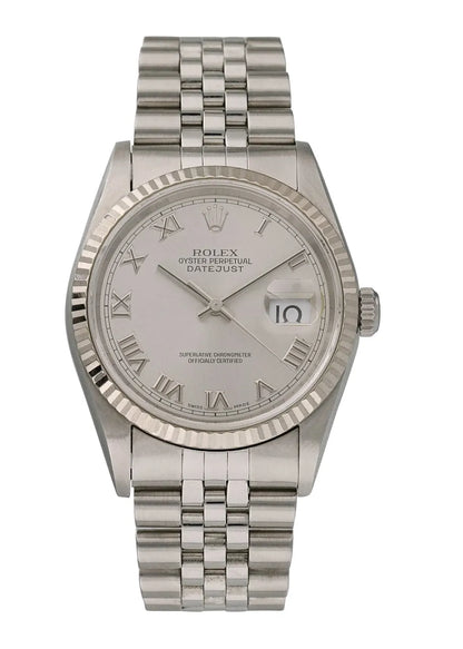 Rolex Datejust Silver Roman Dial