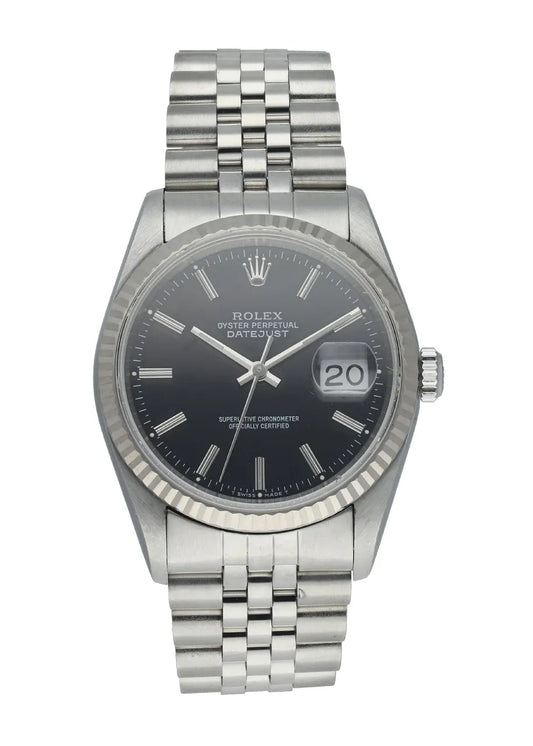 stainless Rolex Black Dial Datejust – Rolex Datejust Black Dial