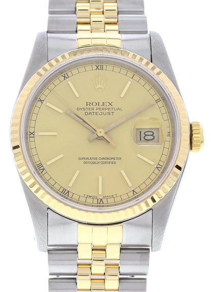 Rolex Champagne Datejust Two-Tone dial