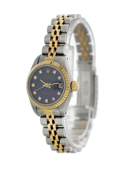 dial two Rolex Blue Diamond Datejust - Hình 5