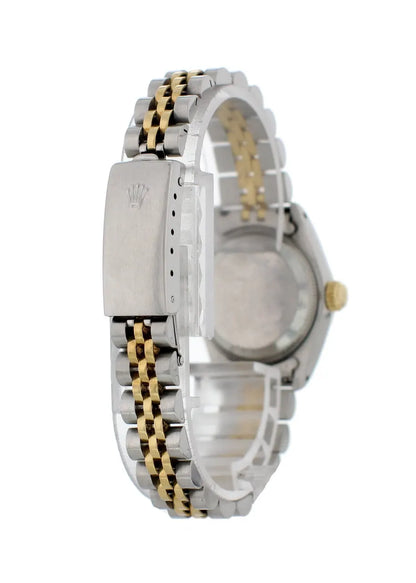 two tone Rolex Datejust Black Dial - Hình 2