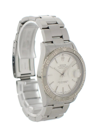 silver Rolex Datejust Turn-O-Graph - Hình 4