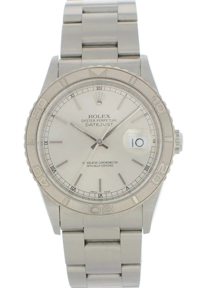 silver Rolex Datejust Turn-O-Graph - Hình 2