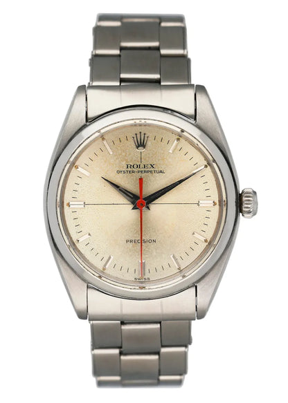 vintage Rolex Silver Dial Steel