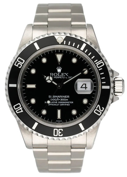 stainless Rolex Black Dial Submariner Date