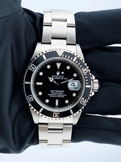 stainless Rolex Black Dial Submariner Date - Hình 2