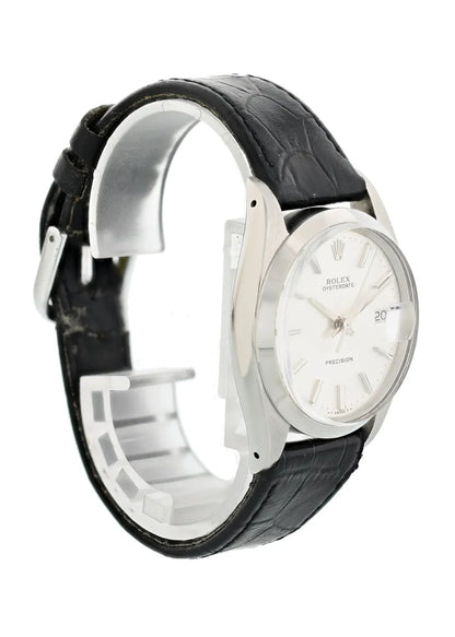 Rolex White Dial Leather - Hình 4