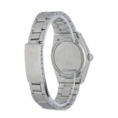 stainless Rolex Oysterdate Silver Dial - Hình 4