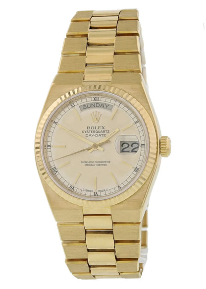 oysterquartz Rolex Gold Champagne Dial