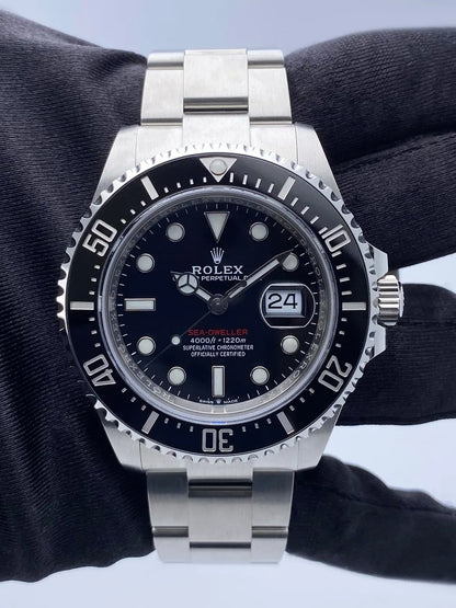 stainless Rolex Sea-Dweller Black Dial - Hình 2