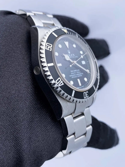 stainless Rolex Sea-Dweller Black Dial - Hình 3