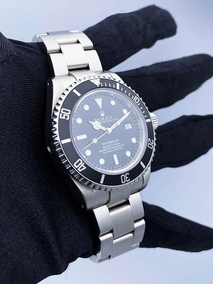 stainless Rolex Sea-Dweller Black Dial - Hình 4