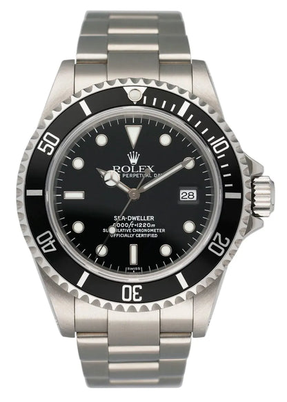 stainless Rolex Sea-Dweller Black Dial
