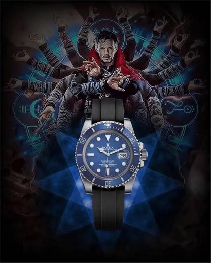 Rolex Blue Rubber Submariner - Hình 4