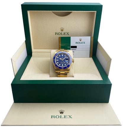 Rolex Gold Blue Submariner - Hình 2