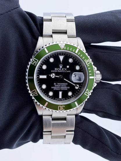 Rolex Green Bezel Black Dial - Hình 2