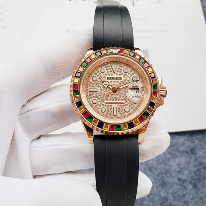 Rolex Rose Gold Rainbow - Hình 4