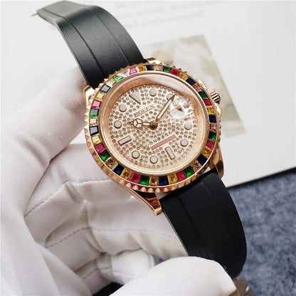 Rolex Rose Gold Rainbow - Hình 6