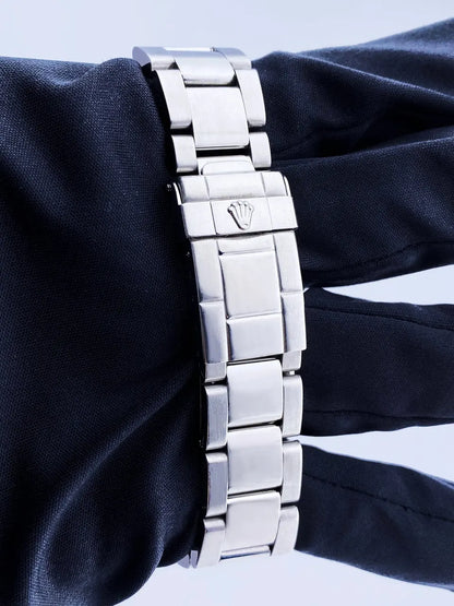 stainless Rolex Yacht-Master Silver Dial - Hình 6