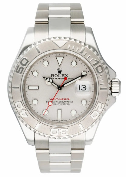 stainless Rolex Yacht-Master Silver Dial