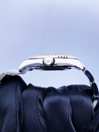 stainless Rolex Yacht-Master Silver Dial - Hình 4