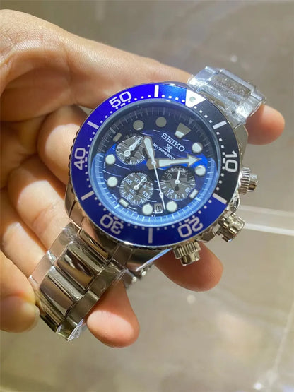 Seiko Prospex Blue Bezel - Hình 2