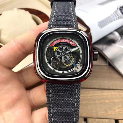 SevenFriday Denim Strap Watch