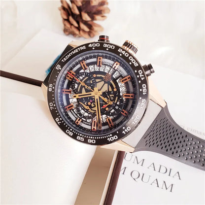 TAG Heuer Carrera Black Rubber Silver Chronograph - Hình 9
