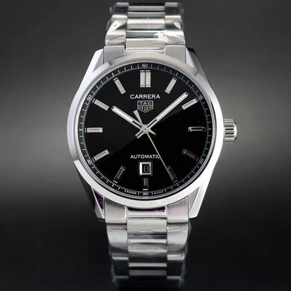 stainless TAG Heuer Carrera Black Dial - Hình 2